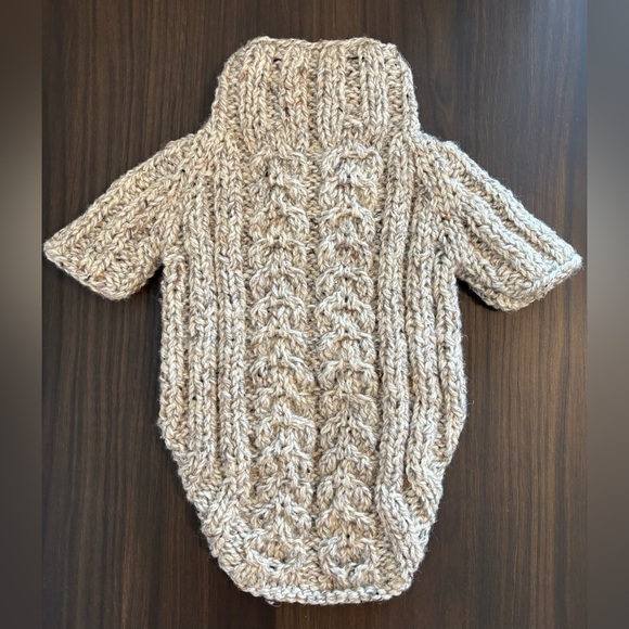 Handmade Knitted Dog Sweater – Size S–M - Picture 1 of 2